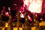 Fototapeta  - szachy  szachownica strategia czarny konkurencja bitwa gra pionek tablica sukces koncepcja biały zwycięstwo grać wyzwanie walka