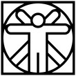 anthropology icon. A single symbol with an outline style