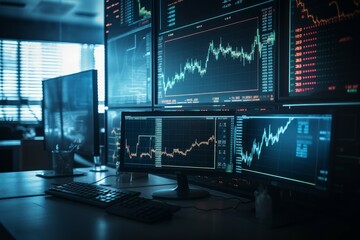 Poster - Analytical department data. Generate Ai
