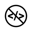 © kolonko - Low coding developing application background vector design icon. Low code banner digital concept sign.