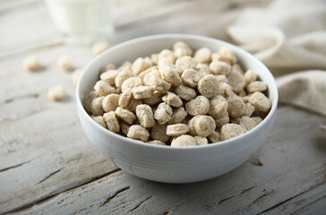 Poster - Healthy bran in a white bowl