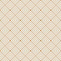 Wall Mural - Luxury gold geometric seamless pattern geometric with overlapped square rhombus and striped line ,png with transparent background for card, textile, packaging, branding.