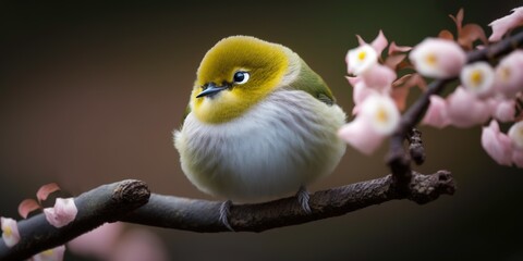 Poster - Adorable izumi woodland, Yamato, home to the warbling white-eye.