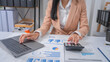 © M+Isolation+Photo - Excited Asian bookkeepers doing bookkeeping, accounts payable, assets, book value, equity, inventory, liabilities, cost of goods sold, depreciation, expenses, Gross profit, diversification, liquidity