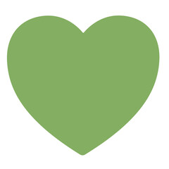 Poster - Green Heart emoji vector icon. A classic Green love heart emoji, used for expressions of love and romance.