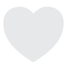 Poster - White Heart emoji vector icon. A classic White love heart emoji, used for expressions of love and romance.