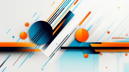 Abstract tech lines background. futuristic abstract shapes technology, Application cover and web site design, Generative AI illustration