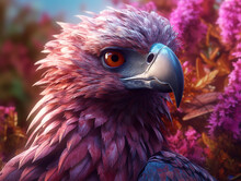 Eagle And Flowers