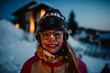 © Johnér - Happy girl covered in snow looking at camera