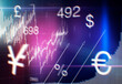 © Johnér - Various currencies and growth charts representing financial instability