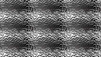 Seamless shiny metal pattern, created with generative AI technology