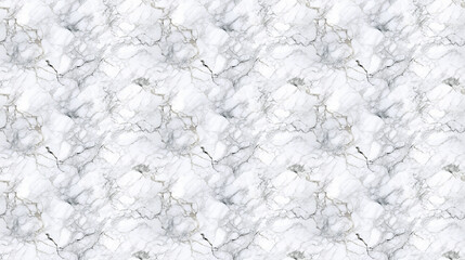 Wall Mural - Seamless white marble pattern, created with generative AI technology