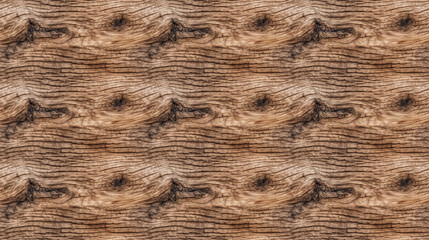 Wall Mural - Seamless wood pattern, created with generative AI technology