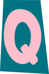 Wall Mural - Vintage letter Q