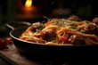 AI generated fresh Italian pasta with flavorful meatballs