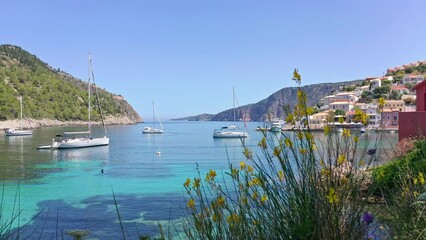 Wall Mural - Mediterranean sea amazing nature. Coast of Kefalonia island