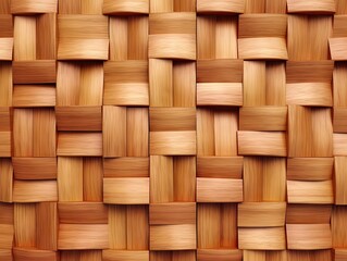 wooden woven tile wallpaper generative ai