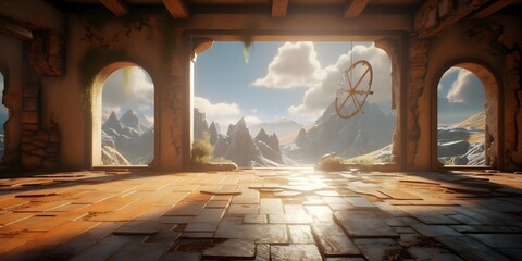 castle, movie fantasy, game cg scene