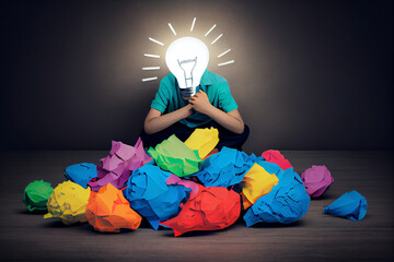Wall Mural - Abstract illustration of a business idea