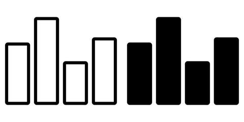 Aufkleber - ofvs380 outlinefilledvectorsign ofvs - data analytics chart vector icon . isolated transparent . bla