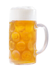 Wall Mural - Cold mug of beer isolated on transparent background