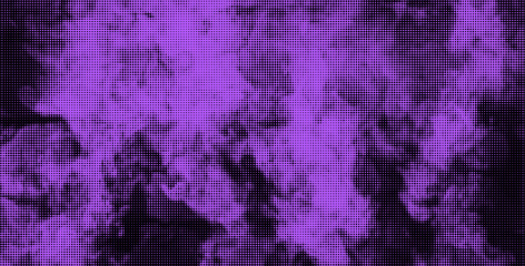 Poster - Halftone overlay texture. With an illustration of smoke and fire. Grunge vector background for contemporary designs. Y2k style