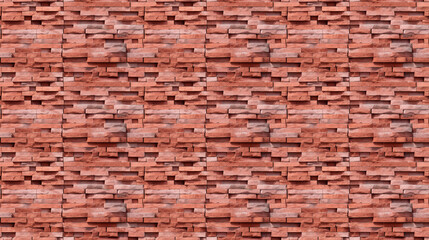 Wall Mural - Seamless brick wall pattern, created with AI Generative Technology