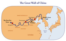 Detailed Map Of The Great Wall Of China
