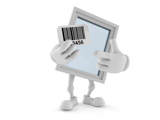 Poster - Window character holding barcode