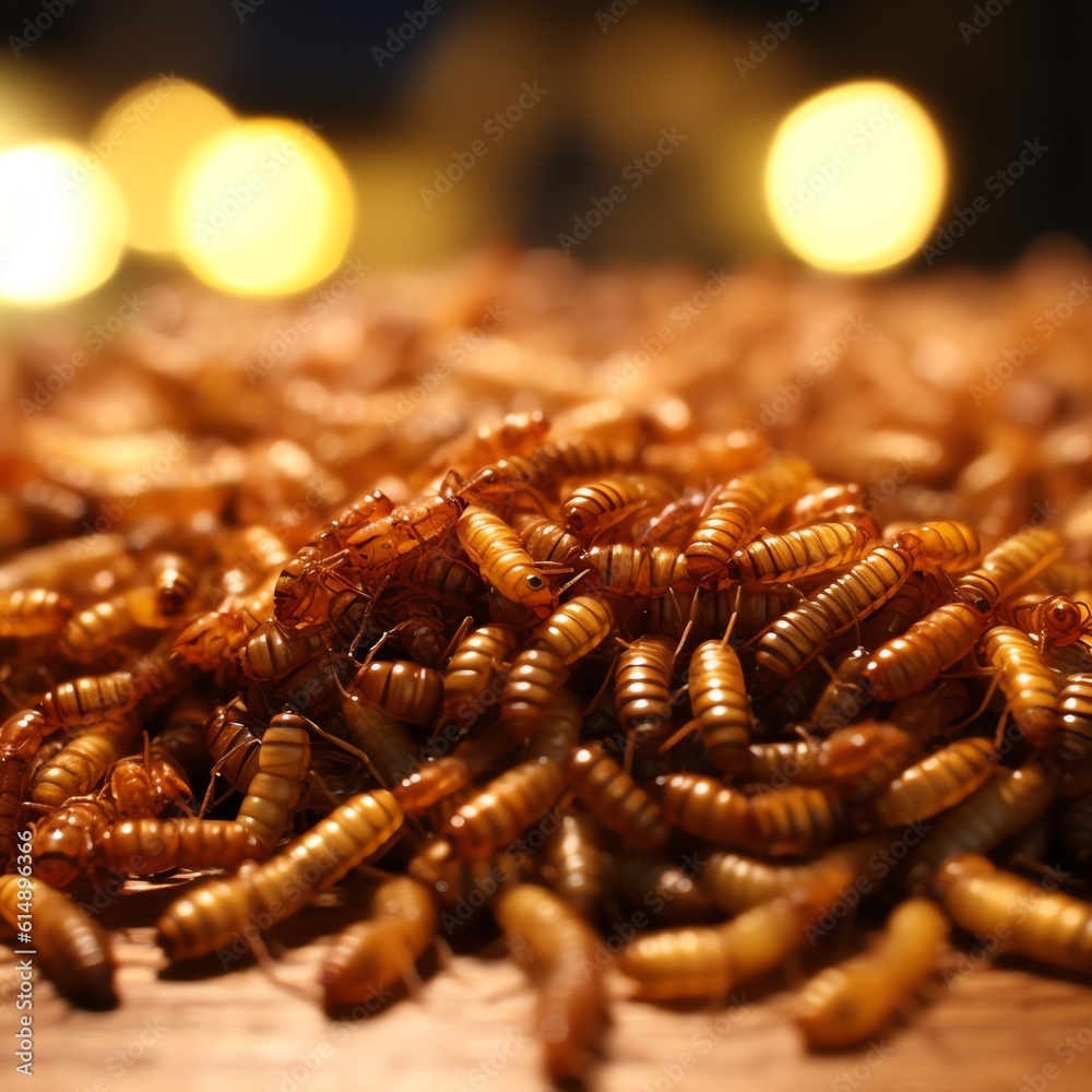 Snack insects. Tasty Mealworm larvae as food. Fried worms for sale ... - Pet Worms Snack Shoots