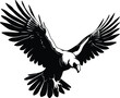 Vulture Logo Monochrome Design Style