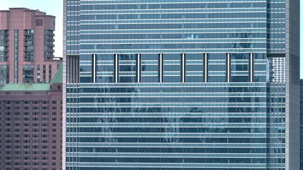 Wall Mural - The skyscrapers of Chicago downtown aerial view over the city - aerial photography by drone