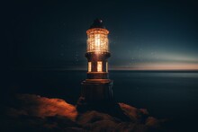 A Luminous Beacon In The Night. Generative AI