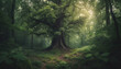 © Stockgiu - The ancient forest spooky beauty is a mystery in nature generated by AI