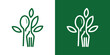 logo design minimalist food organic icon vector inspiration