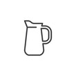 Water jug line icon