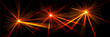 3d red light party laser effect on disco concert show in nightclub. Magic beam neon glow celebration design. Led lazer glare on discotheque performance illustration. Abstract illuminated star burst