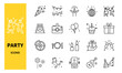 © Rico - Set of party icons, vector illustration