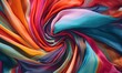 Color abstract fabric background, in the style of flowing surrealism