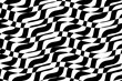 Abstract geometric shapes background vector. Black and white wave stripes fabric pattern. Wavy stripes ethnic pattern.