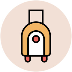 Poster - Modern flat icon of briefcase 