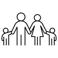 Fototapete - Family icon