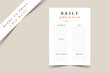 © Lunny Wind - Daily planner, bullet journal planner template, vector illustration