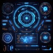 © sevector - hologram hud elements ai generated