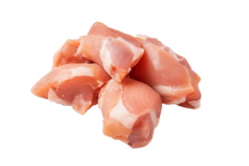 Wall Mural - Isolated Chicken Thigh Meat without Skin on Transparent Background, AI