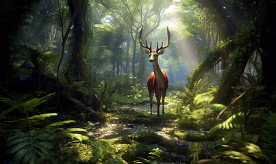 deer in forest