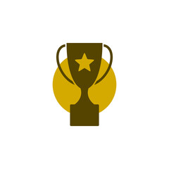 Poster - Award cup icon isolated on transparent background