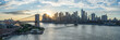 © JCB - Brooklyn Bridge and Lower Manhattan sunset panorama, New York City, USA