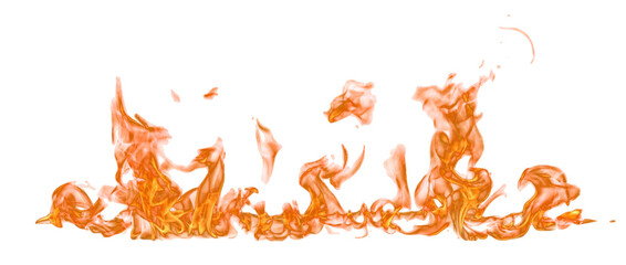 Aufkleber - Fire flame on transparent background isolated png..