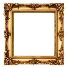 Decorative Vintage Frames And Border And Gold Photo Frame. Generative AI